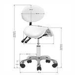 Cosmetic stool 1025 white giovanni