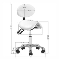 Cosmetic stool 1025 white giovanni