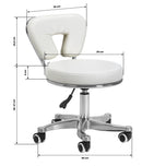 Tabouret cosmétique pour pédicure 9266 blanc