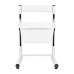 Height-adjustable pedicure tray, white