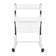 Height-adjustable pedicure tray, white