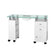 Glass desk with 013B with dust absorber 013B white