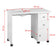 Wood desk 011B with dust absorber AM-8A
