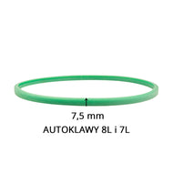 Joint en silicone pour autoclaves à cire 7 l et 8 l vert 7,5 mm