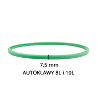 Joint en silicone pour autoclaves à cire 10 l et 12 l vert 7,5 mm