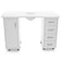 Desk 2027 white two cabinets with an absorber