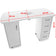 Desk 2027 white two cabinets with an absorber