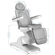 Electric cosmetic chair Azzurro 870 3 motors Gray