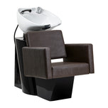 Hairdressing wash unit Gabbiano Ankara brown