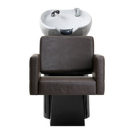 Hairdressing wash unit Gabbiano Ankara brown