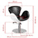 Gabbiano Friseurstuhl Amsterdam schwarz-weiß