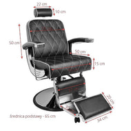 Gabbiano Barber Chair Imperial  Black