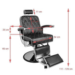 Gabbiano Barber Chair Imperial  Black