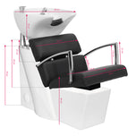 Gabbiano hairdresser wash unit Brussels black