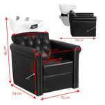 Gabbiano hair wash unit Berlin Lux black