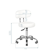Cosmetic stool for pedicure a-007 white