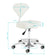 Cosmetic stool Azzurro 156-F bump-up white