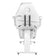 Fauteuil de cosmétique Basic 202 avec plateaux blanc