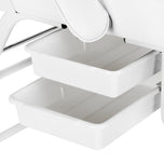 COSMETISCHE STOEL 557A MET KUVET WIT