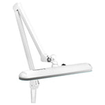 Elegante LED-Werkstattleuchte 801. Standard-Schraubstock weiß