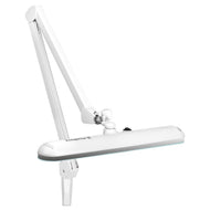 Elegante LED-Werkstattleuchte 801. Standard-Schraubstock weiß