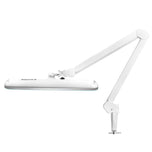 Elegante LED-Werkstattleuchte 801. Standard-Schraubstock weiß