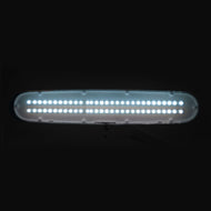 Elegante LED-Werkstattleuchte 801. Standard-Schraubstock weiß