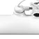 Elegante LED-Werkstattleuchte 801. Standard-Schraubstock weiß