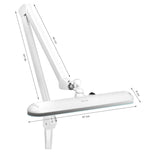 Elegante LED-Werkstattleuchte 801 l mit Schraubstock reg. weiße Lichtstärke