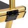 Make-up Stuhl Aluminium Gold