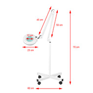 S4 LED magnifier lamp + LED tripod reg. light intensity