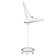 Elegant 801-s LED workshop lamp with a standard white tripod