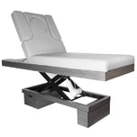 Kosmetikliege Spa azzurro Holz 815b beheizt hellgrau