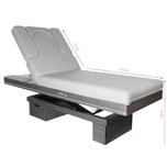 Kosmetikliege Spa azzurro Holz 815b beheizt hellgrau