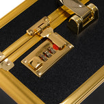 Barbierkoffer goud zwart