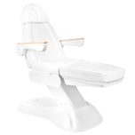 Elektrische cosmetische stoel lux 273b 3 motoren + kruk 304 wit