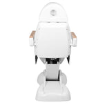 Elektrische cosmetische stoel lux 273b 3 motoren + kruk 304 wit