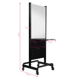 Console de coiffure double face Gabbiano mobile ra-006