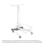 Plateau de pédicure confort sur roulettes avec fonction de levage