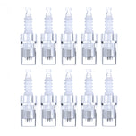 10 pieces of replacement cartridges for the microneedle pen and 12 needles