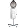 Gabbiano white standing hairdressing sauna with active ozone