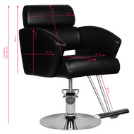 Hair system hs02 Friseurstuhl schwarz