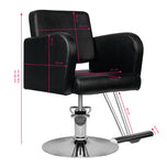 Hair system kappersstoel hs92 zwart
