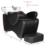Hair system hsb46 hairdressing wash unit black