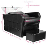 Hair system hsb07 hairdressing wash unit black