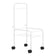 White pedicure tray on wheels