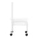 White pedicure tray on wheels