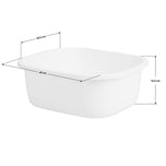 White pedicure tray on wheels