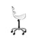 Roll speed am-880 cosmetic stool white