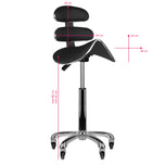 Roll speed am-880 black high cosmetic stool
